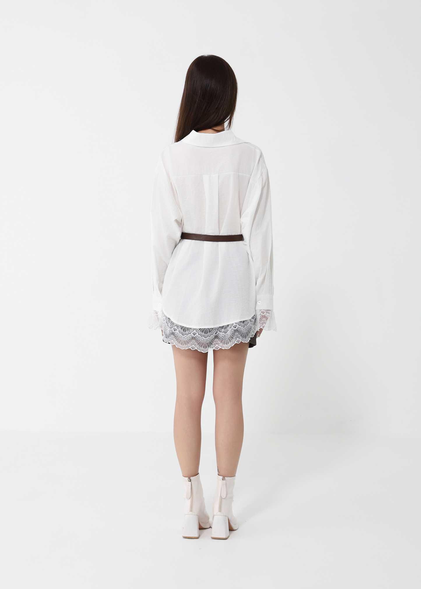 With Lace Blouse 49348