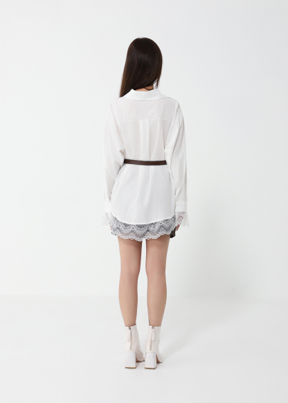With Lace Blouse 49348