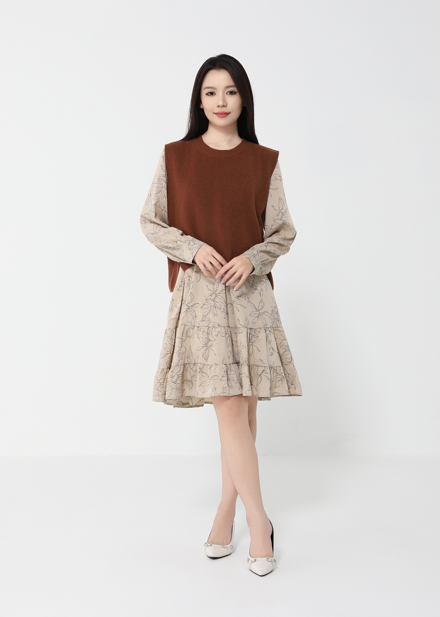 Two Piece Elegant Wear Dress Set 49512