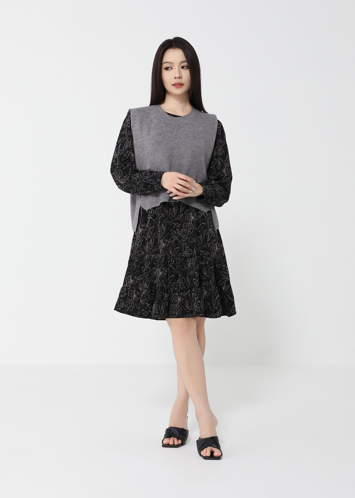 Two Piece Elegant Wear Dress Set 49512