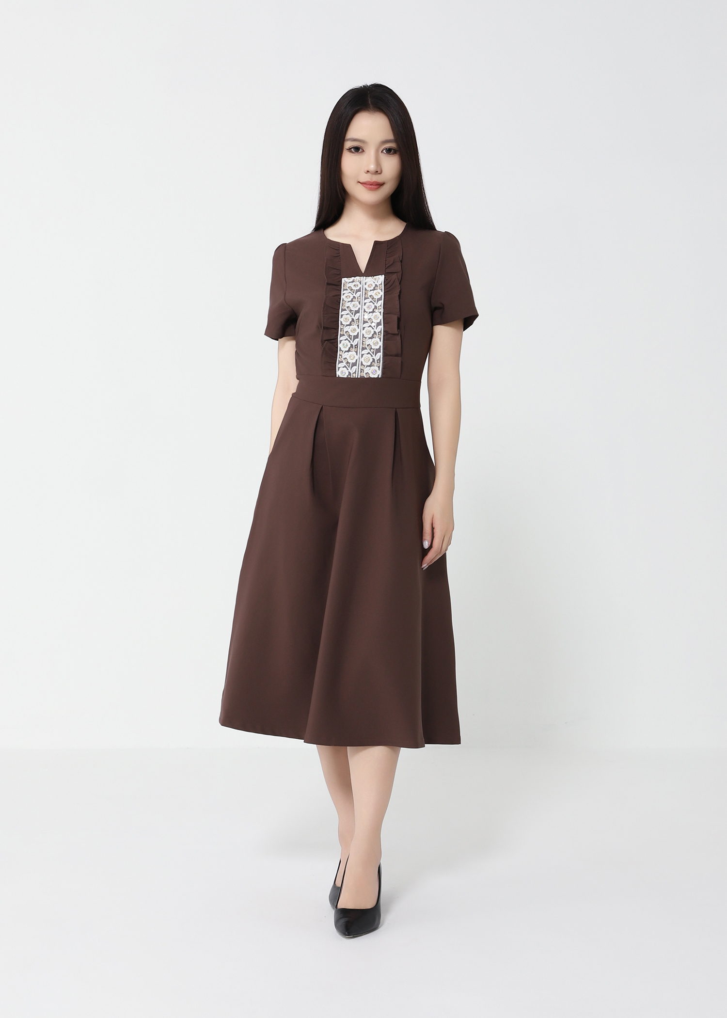 Formal Wear Front Lace Dress 49530