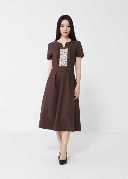 Formal Wear Front Lace Dress 49530
