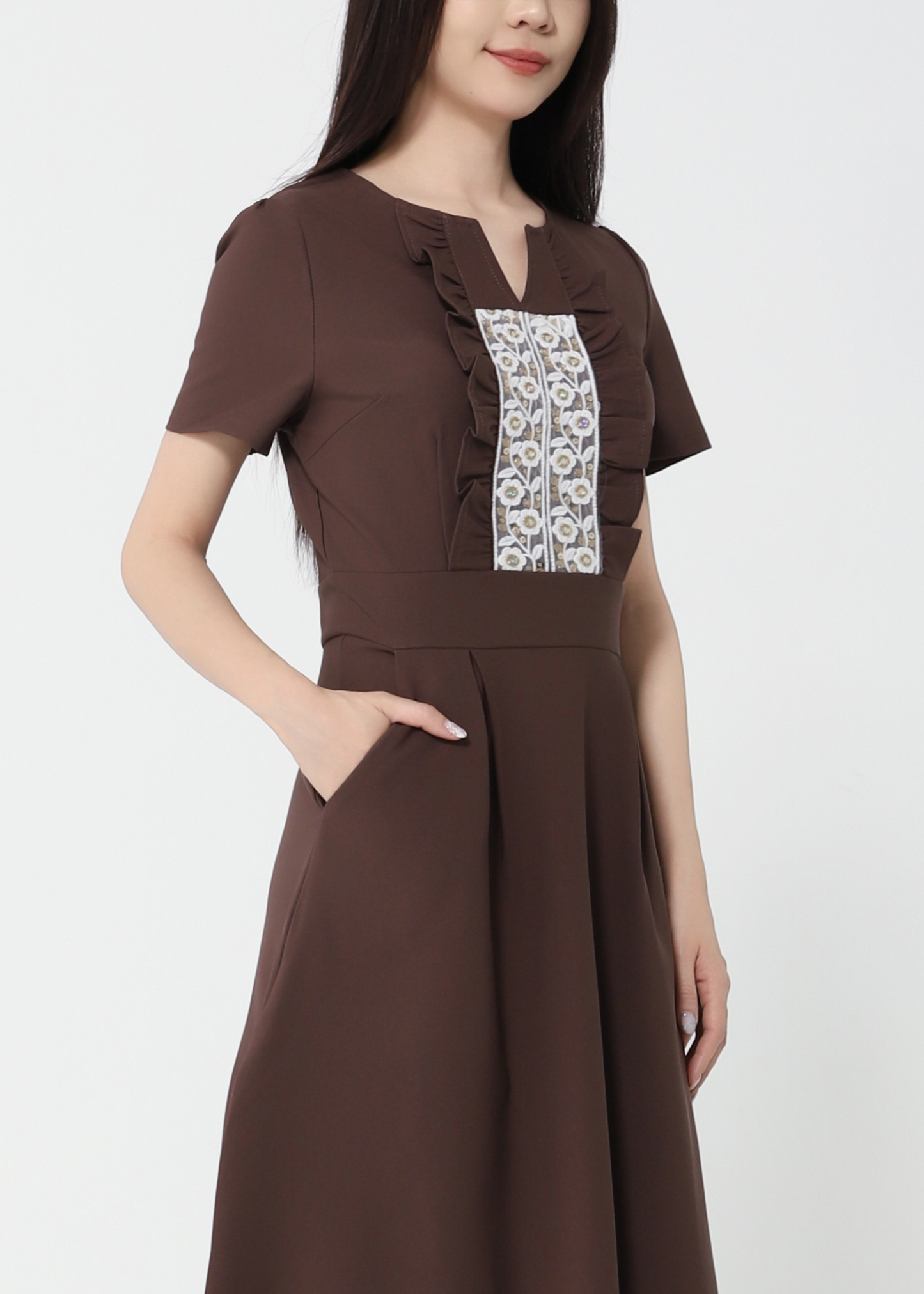 Formal Wear Front Lace Dress 49530