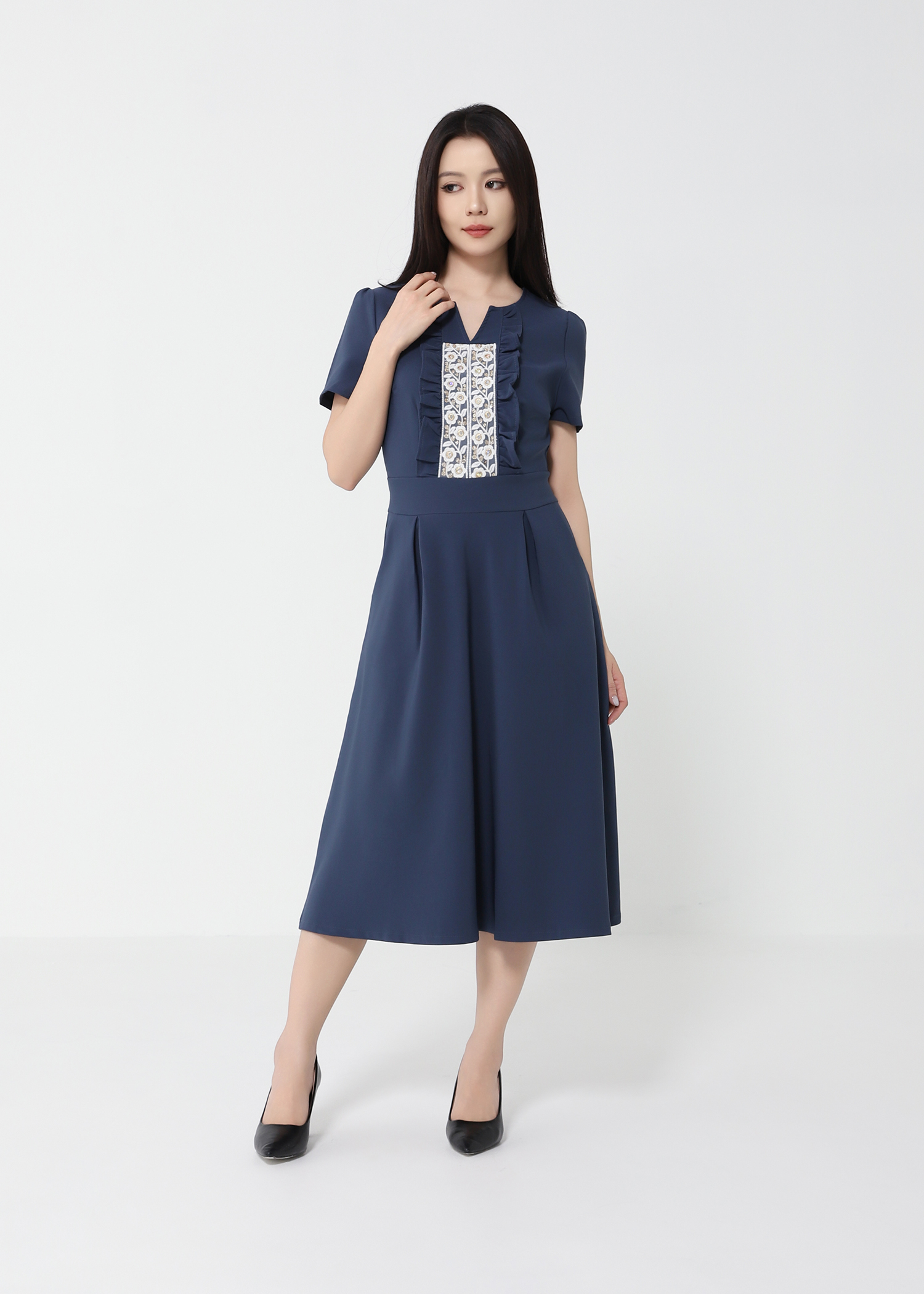 Formal Wear Front Lace Dress 49530