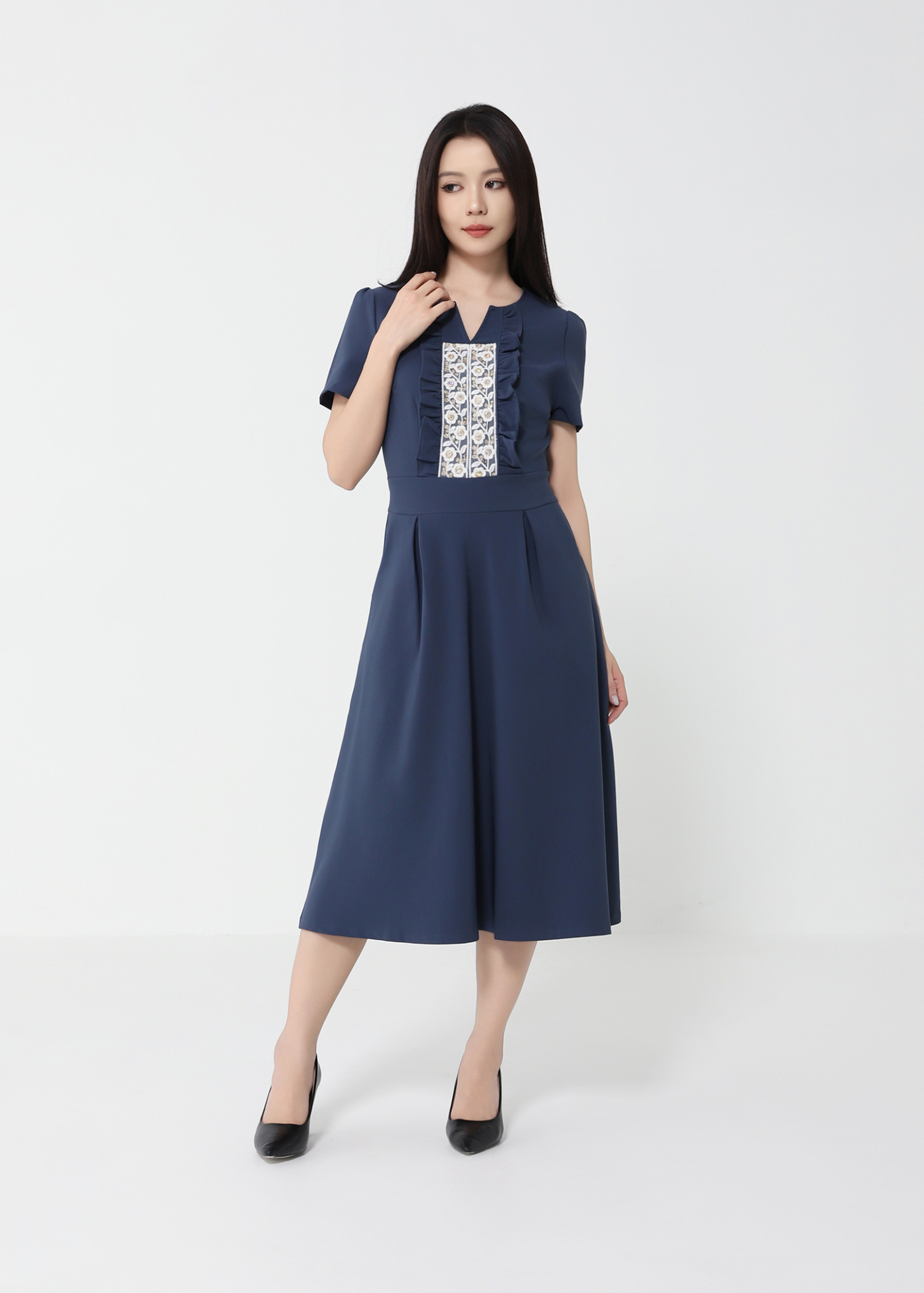 Formal Wear Front Lace Dress 49530