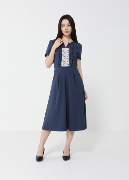 Formal Wear Front Lace Dress 49530