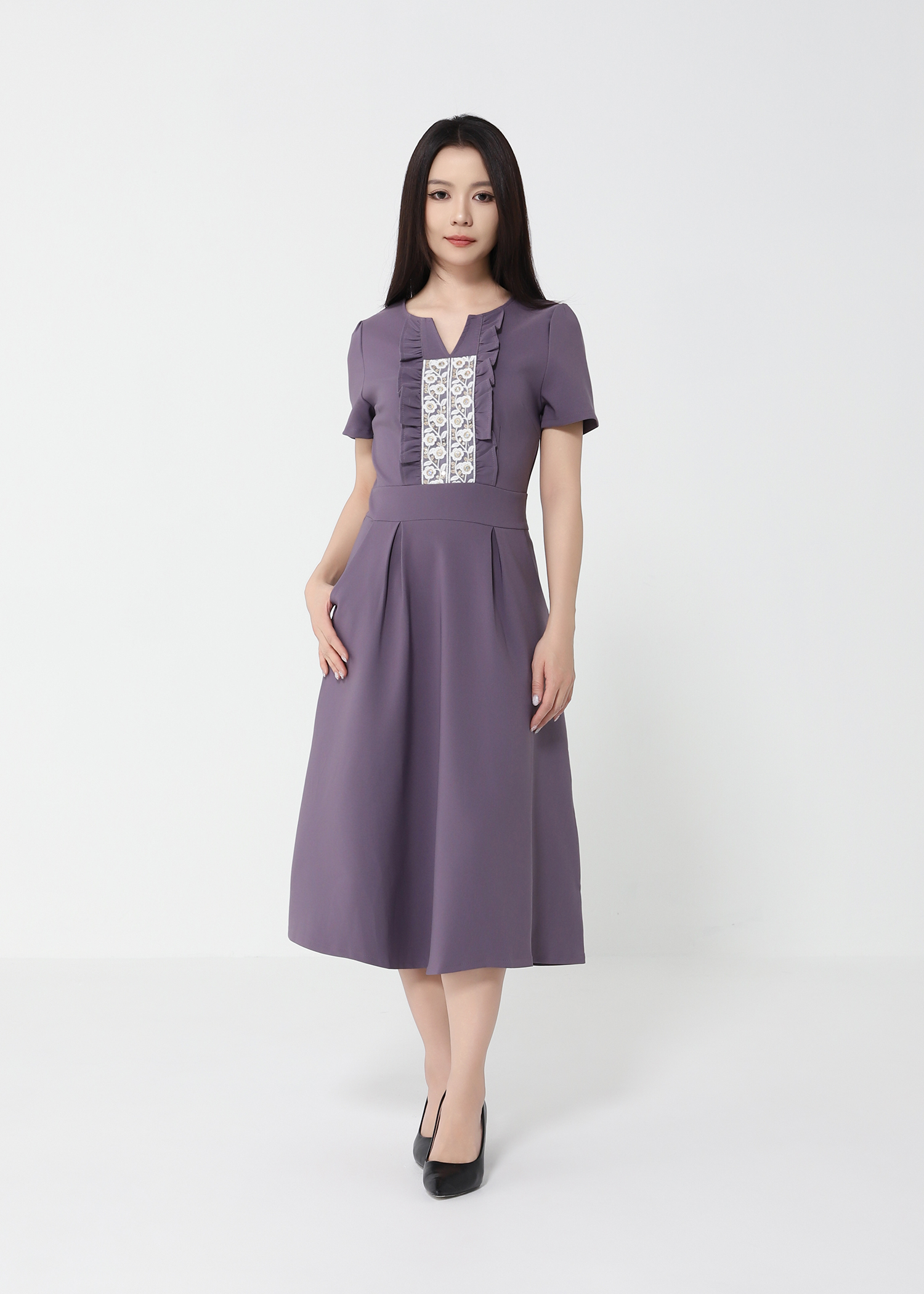 Formal Wear Front Lace Dress 49530