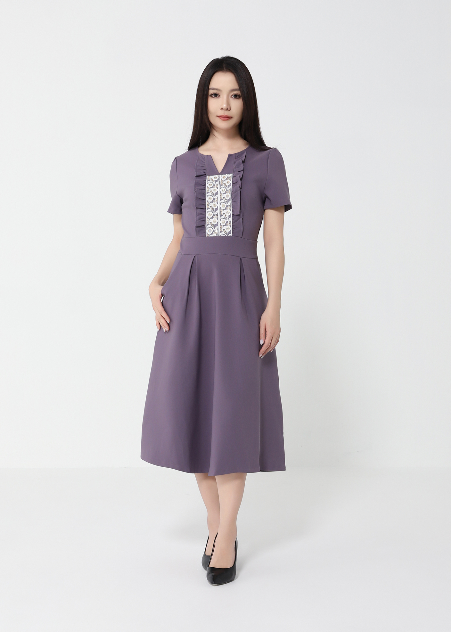 Formal Wear Front Lace Dress 49530