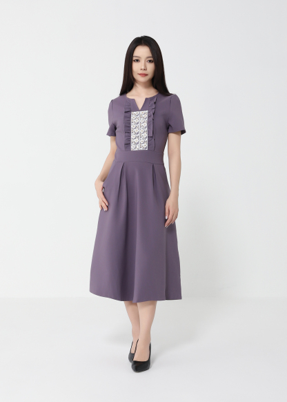 Formal Wear Front Lace Dress 49530