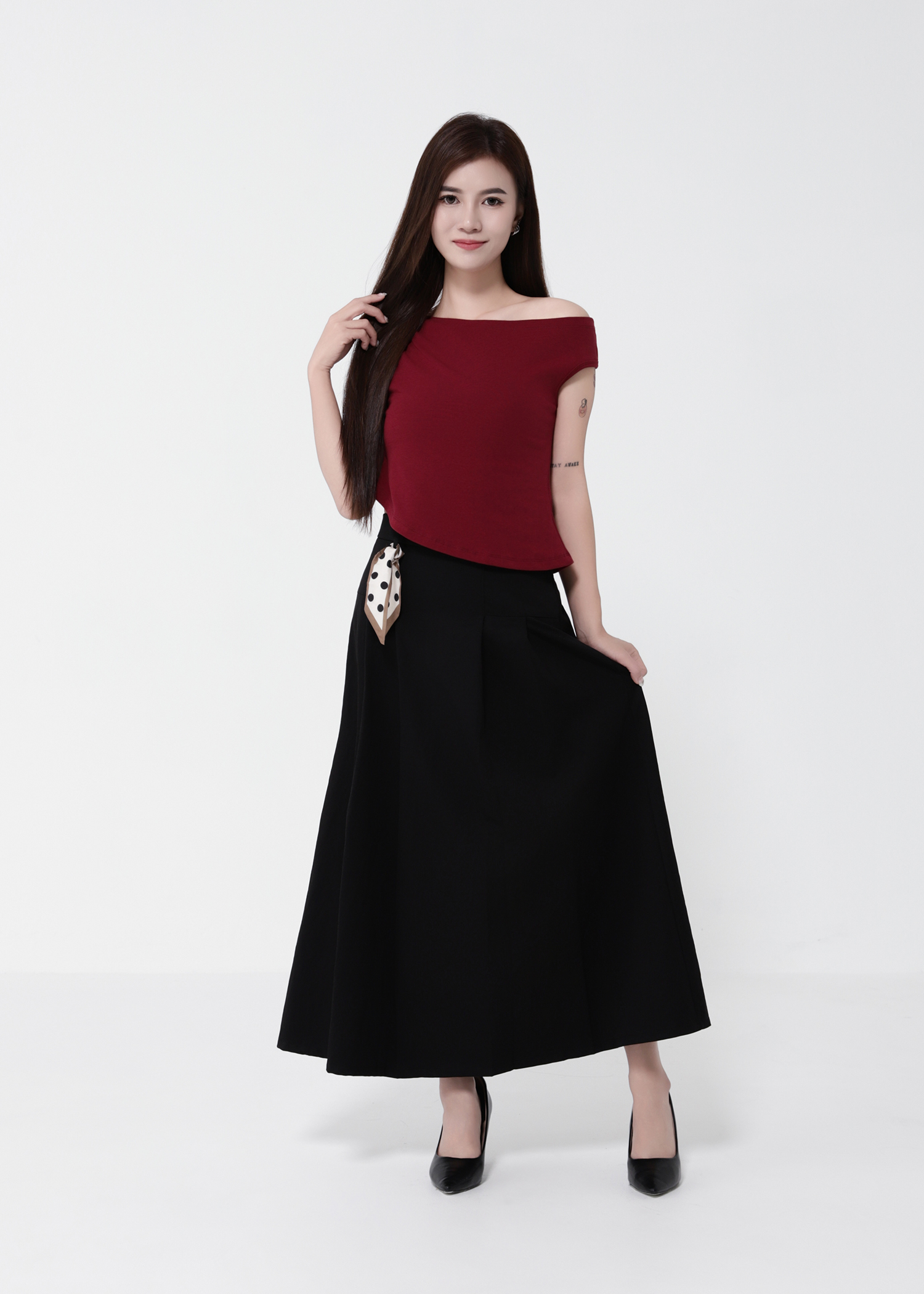 Sloping  Sleeveless Top 49603