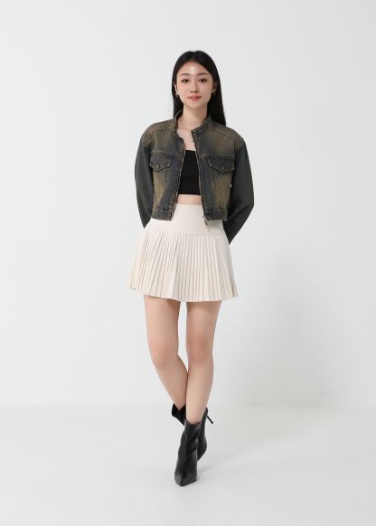 Denim Front Zip Jacket 49650