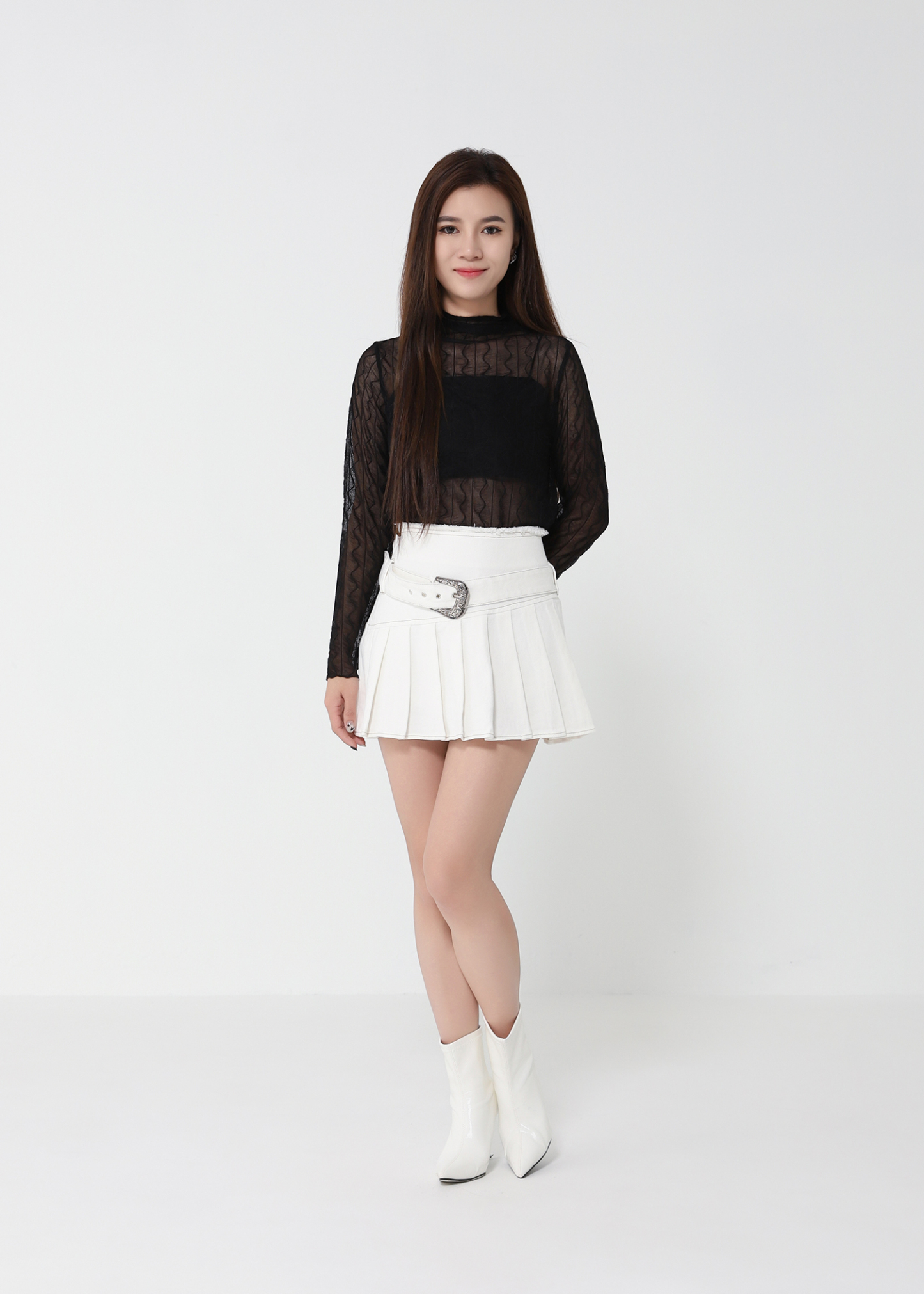 High Waist Denim Skirt Pants 49861