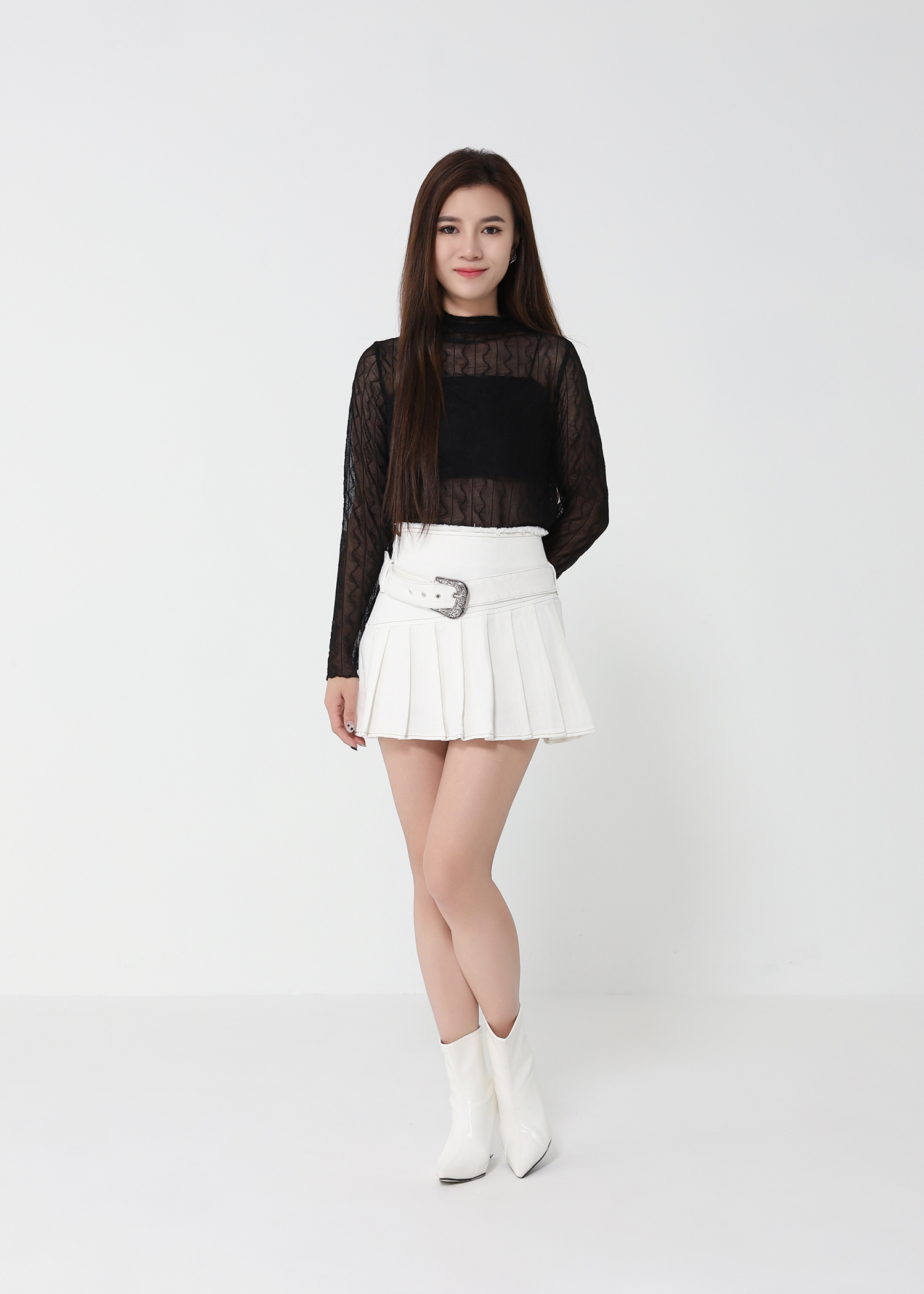 High Waist Denim Skirt Pants 49861