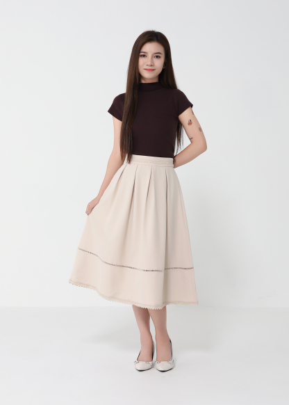 High Waist A Line Skirt 49964