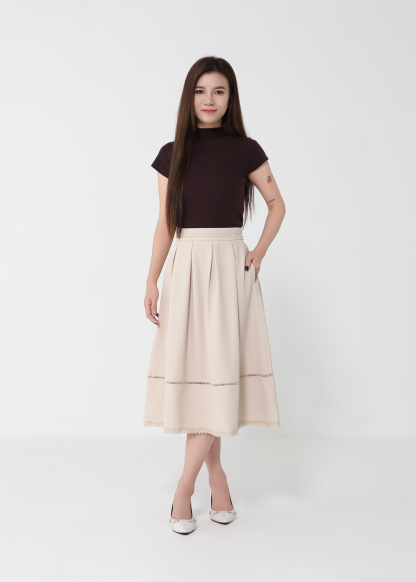 High Waist A Line Skirt 49964