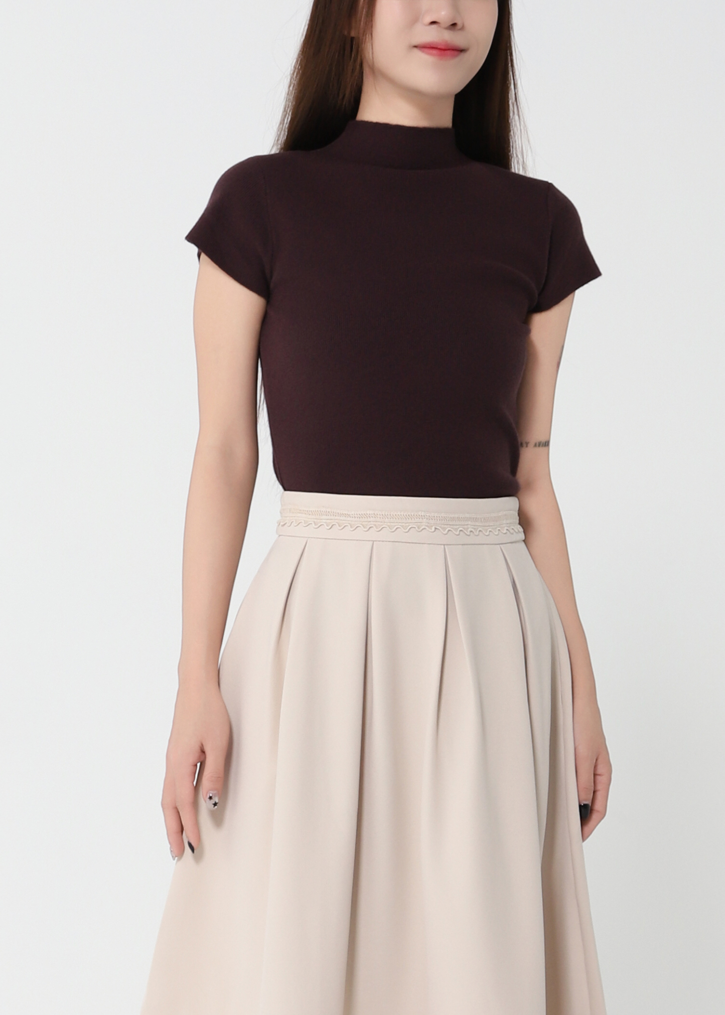 High Waist A Line Skirt 49964