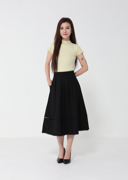 High Waist A Line Skirt 49964