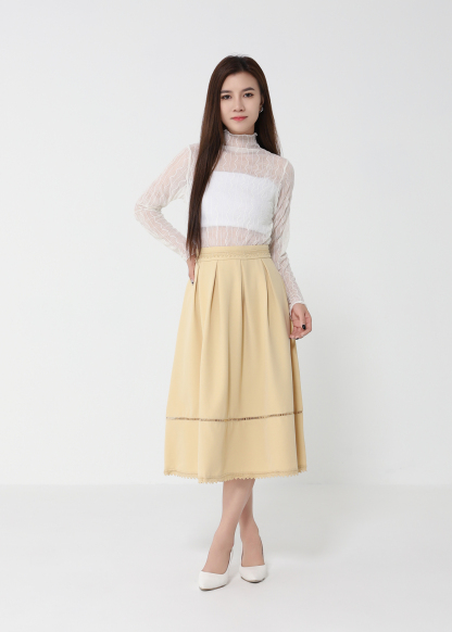 High Waist A Line Skirt 49964