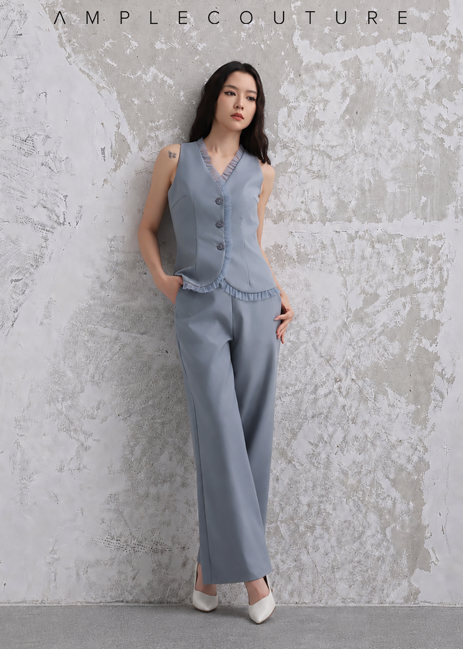 Elegant Wear Decorative Net Vest AC243