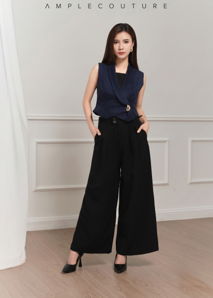 Pleated Wide-Leg Pants AC188