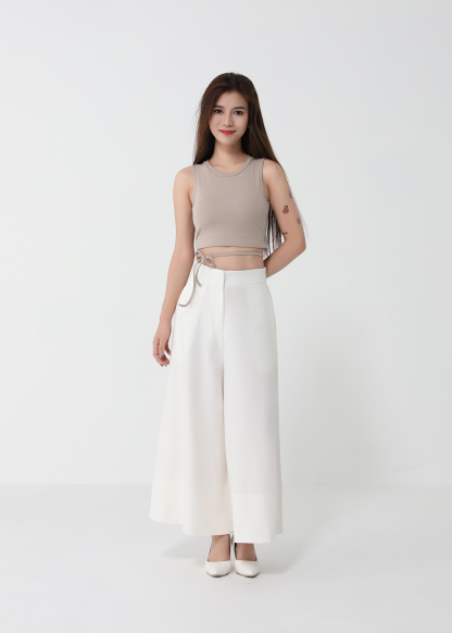 Sleeveless Tie-Up Crop Top 50032