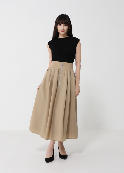 Turtle Neck Wrinkled Top 50053