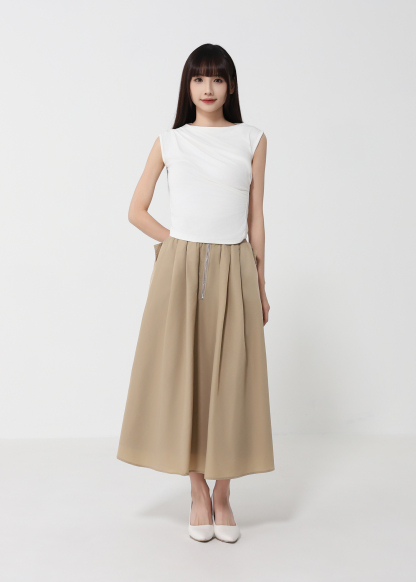 Turtle Neck Wrinkled Top 50053