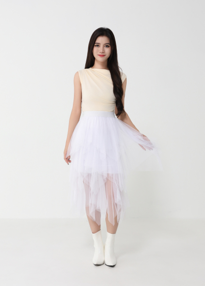 Net Layered Skirt 50596
