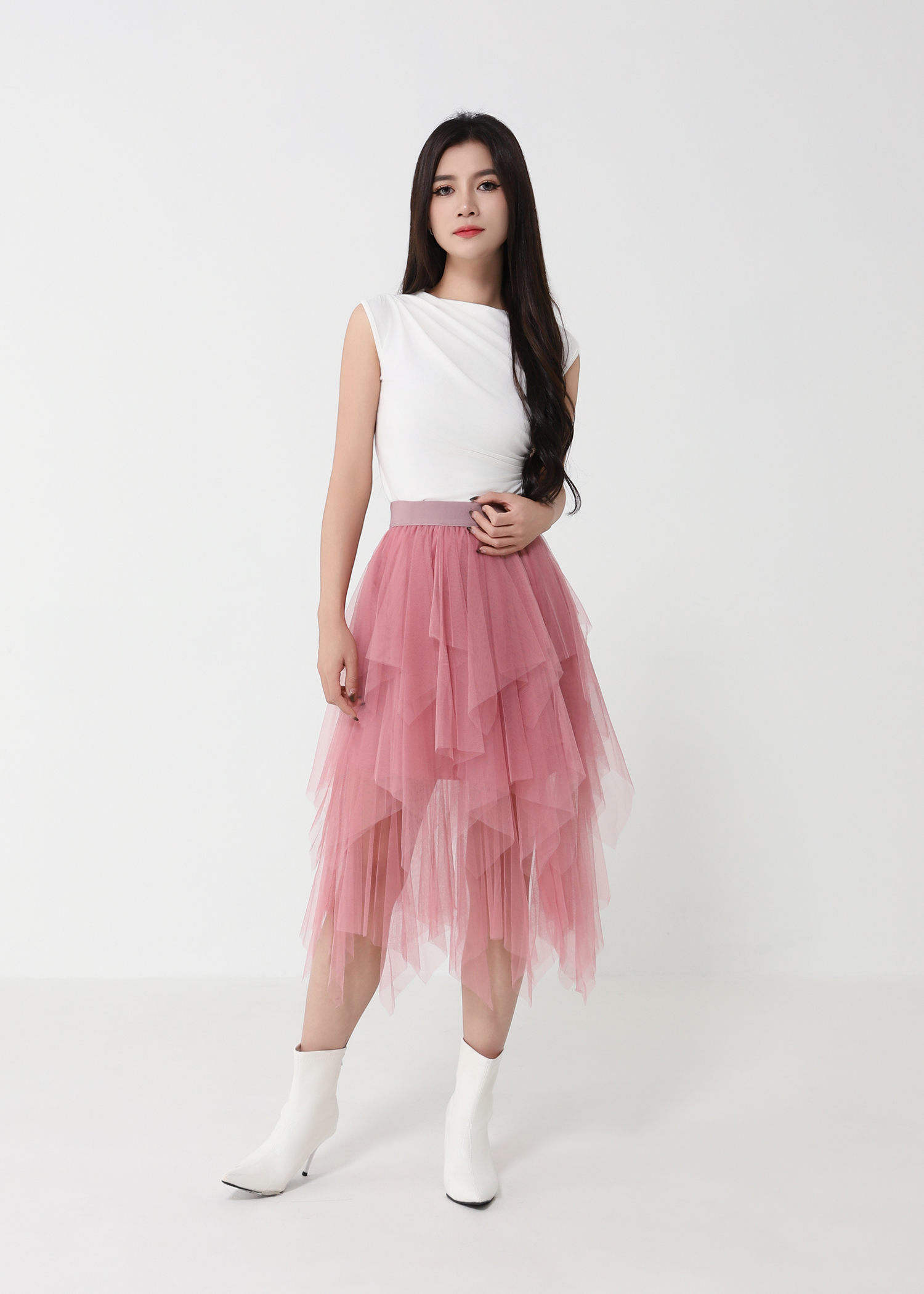 Net Layered Skirt 50596