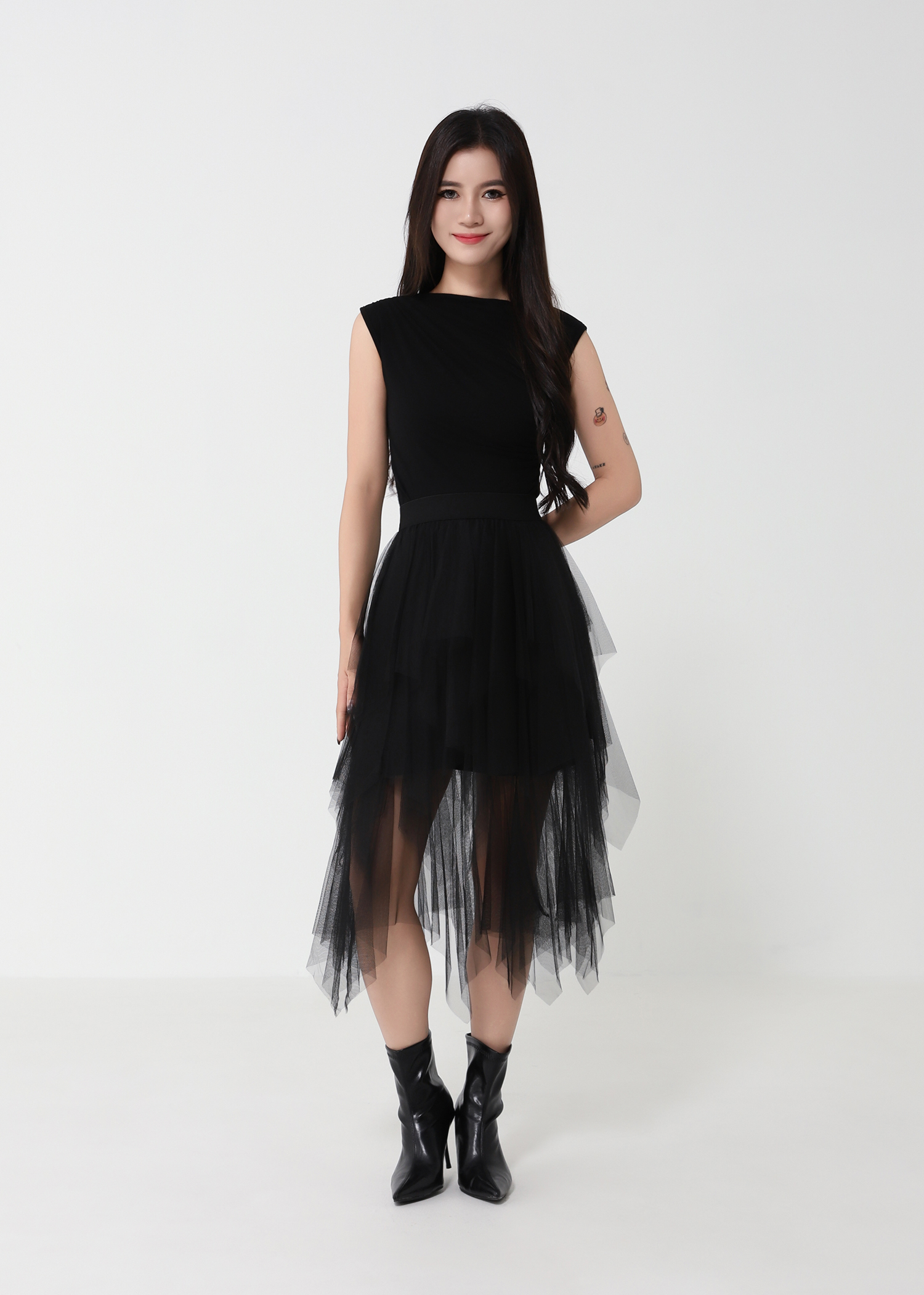 Net Layered Skirt 50596
