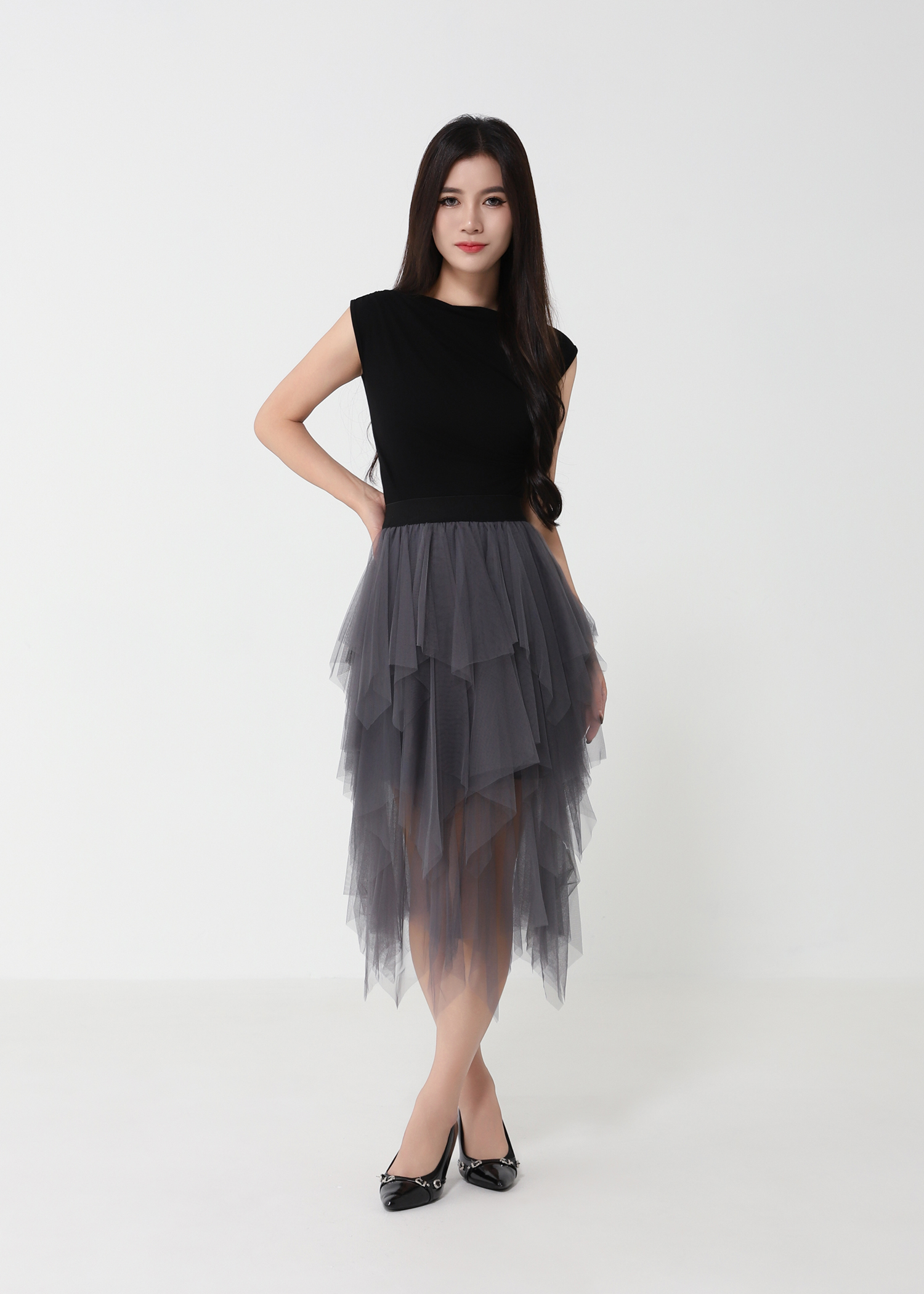 Net Layered Skirt 50596