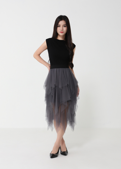 Net Layered Skirt 50596