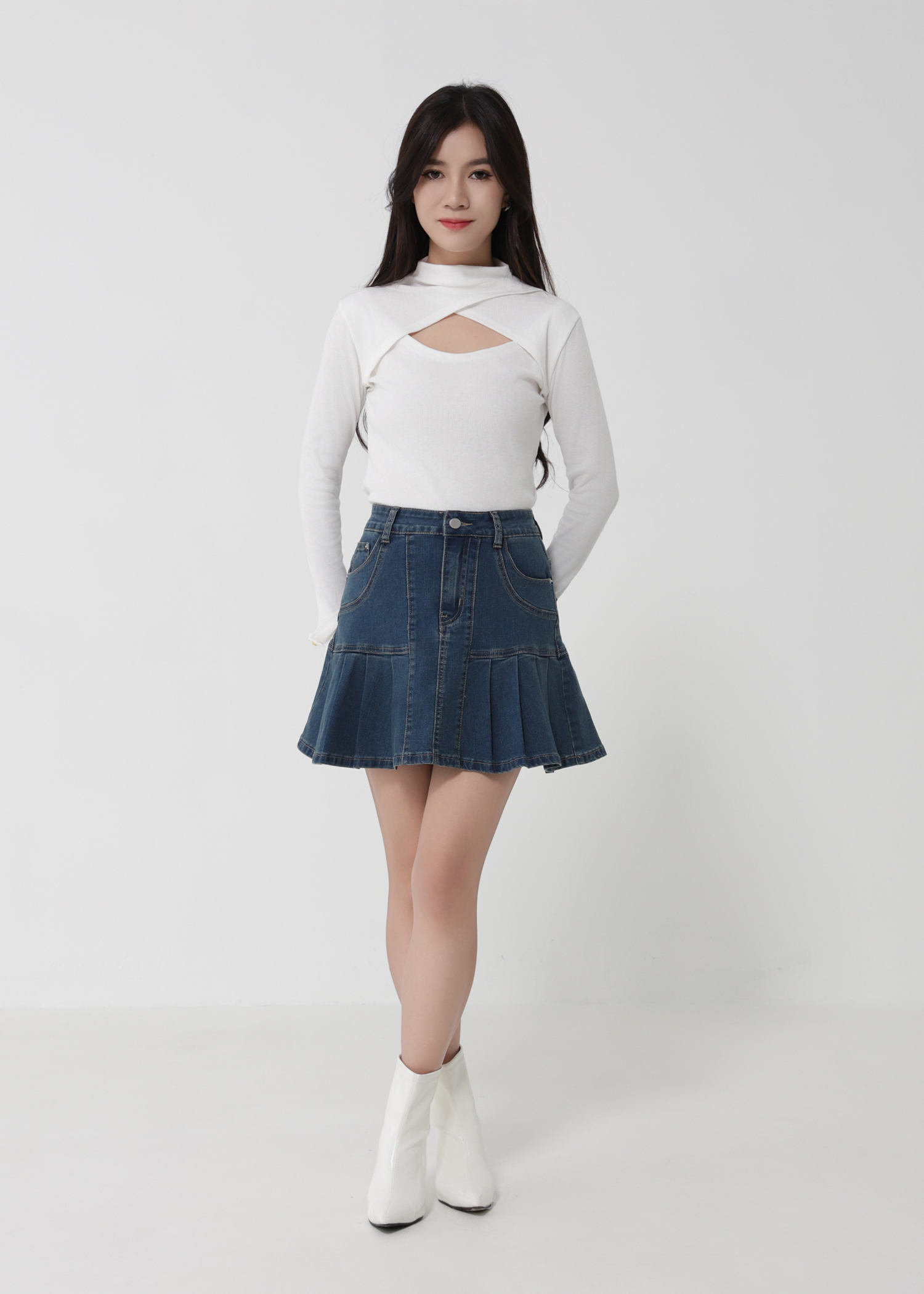 Fake Two Piece Top 50098
