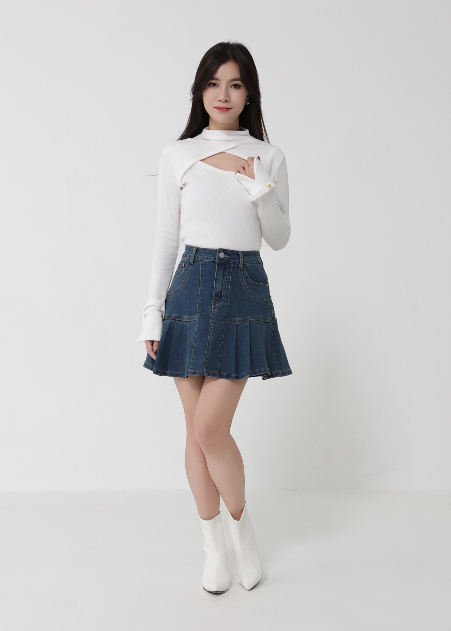 Fake Two Piece Top 50098