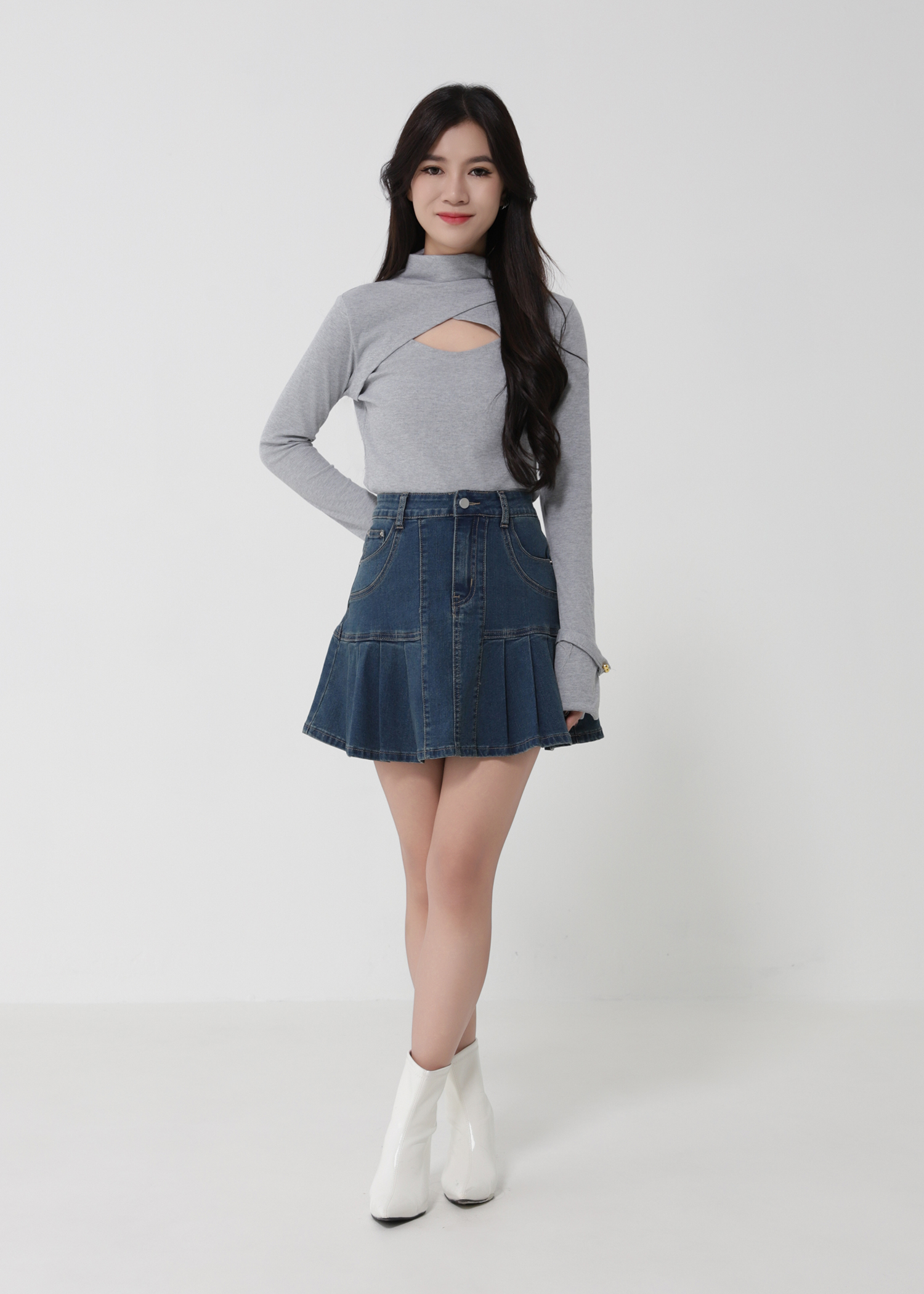 Fake Two Piece Top 50098