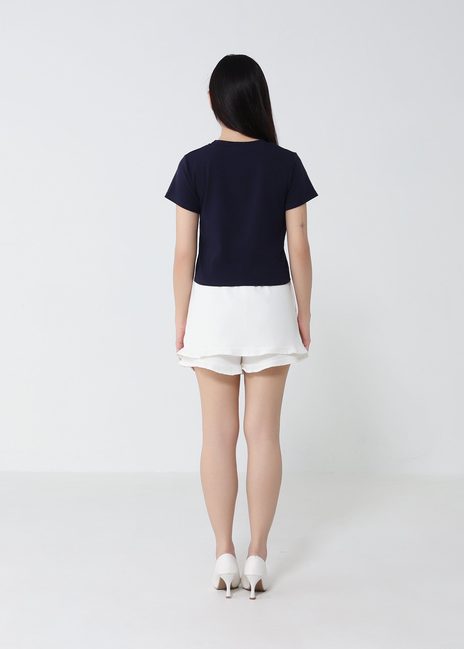 High Waist Wave Skirt Pants 52228