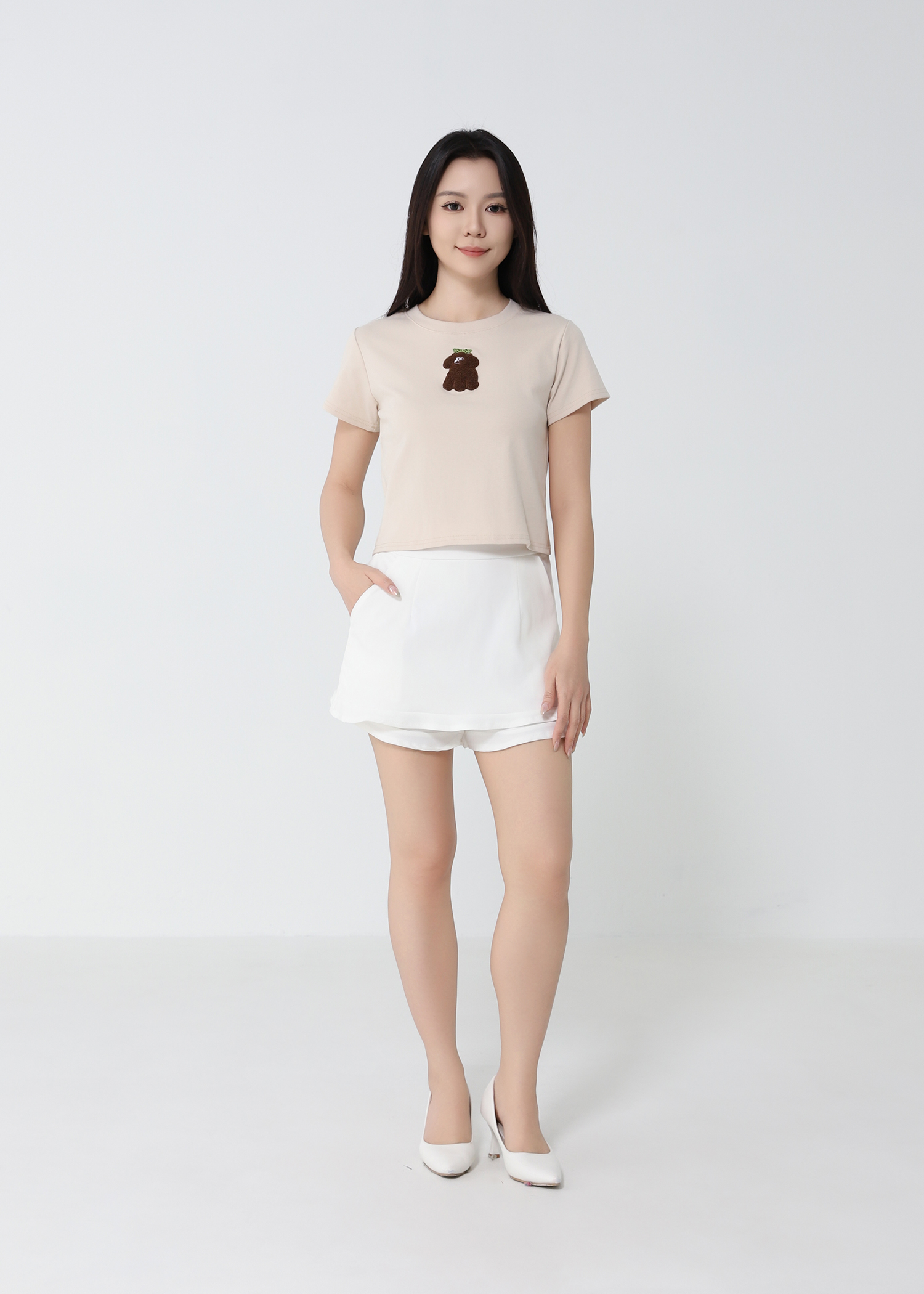 High Waist Wave Skirt Pants 52228