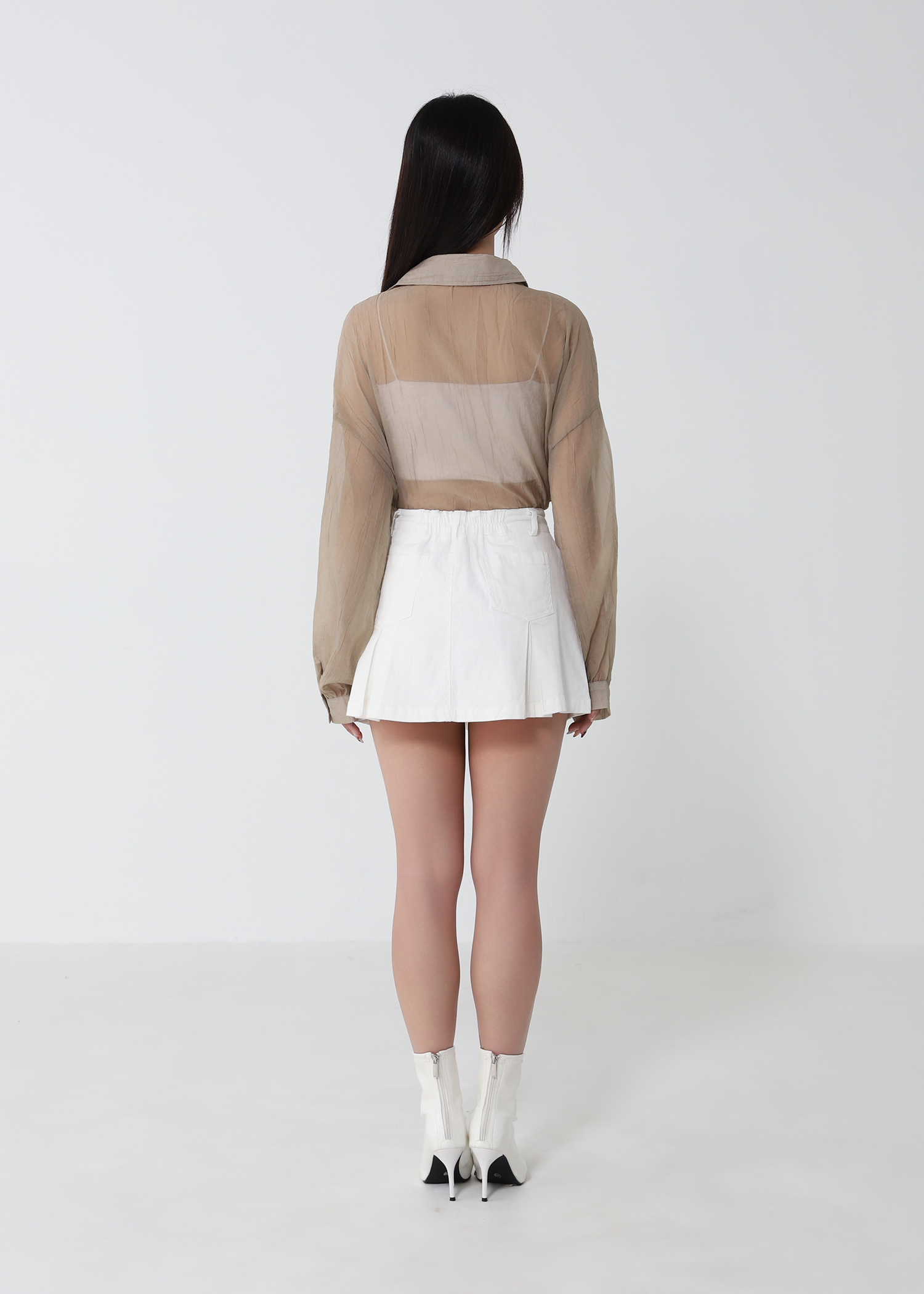 High Waist Split Skirt Pants 52816
