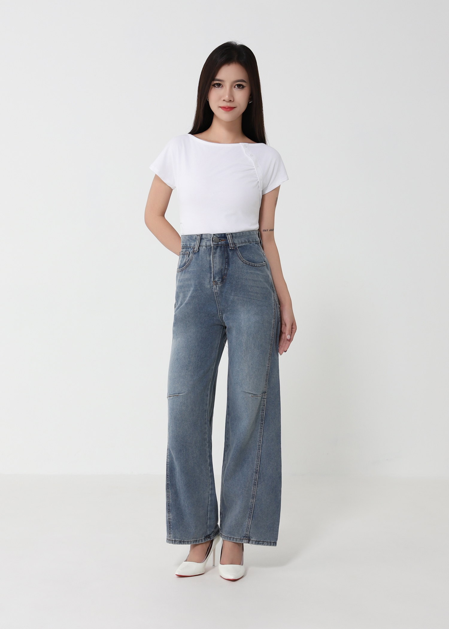 Denim Long Pants 51842