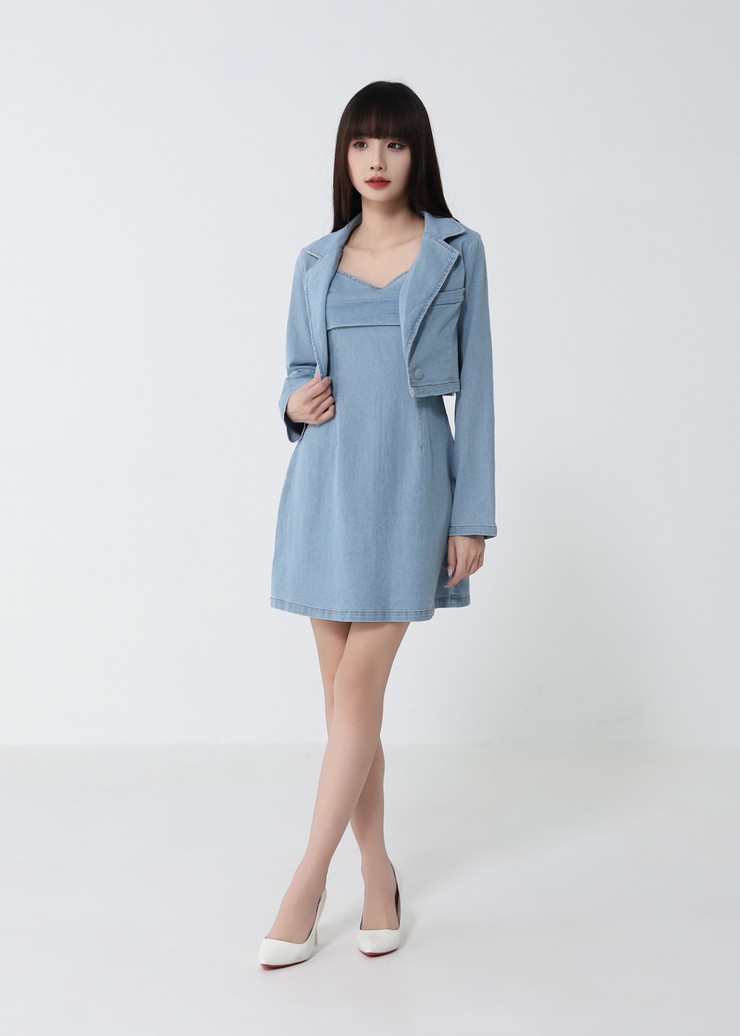 Denim Two Piece Set 52008