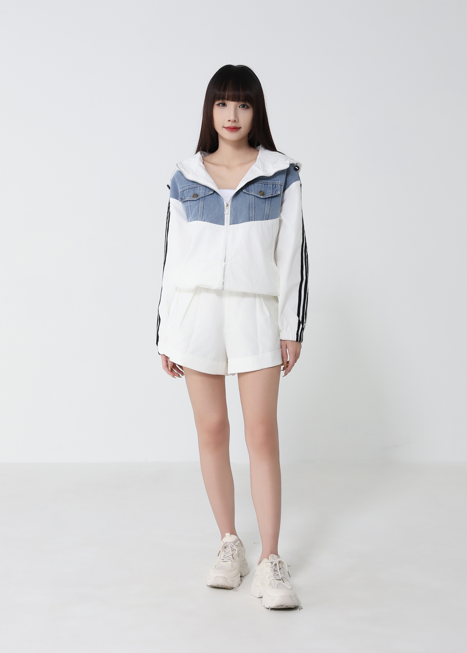 With Denim Jacket 52260