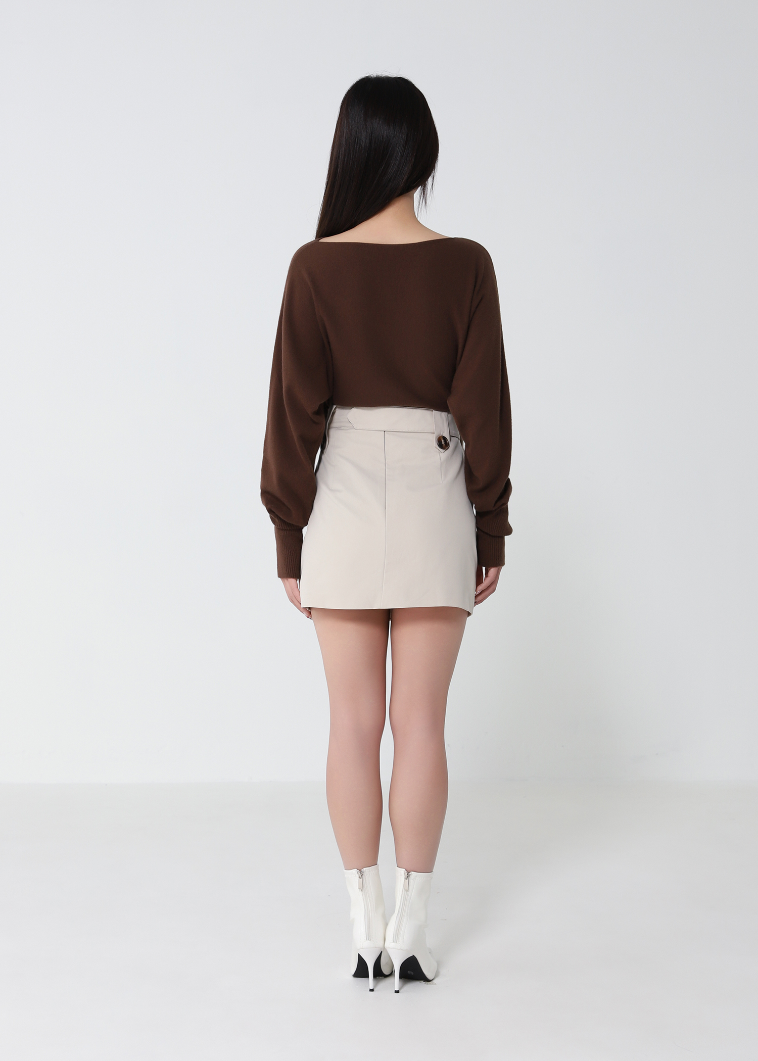 Boat Neckline Knitted Top 52533