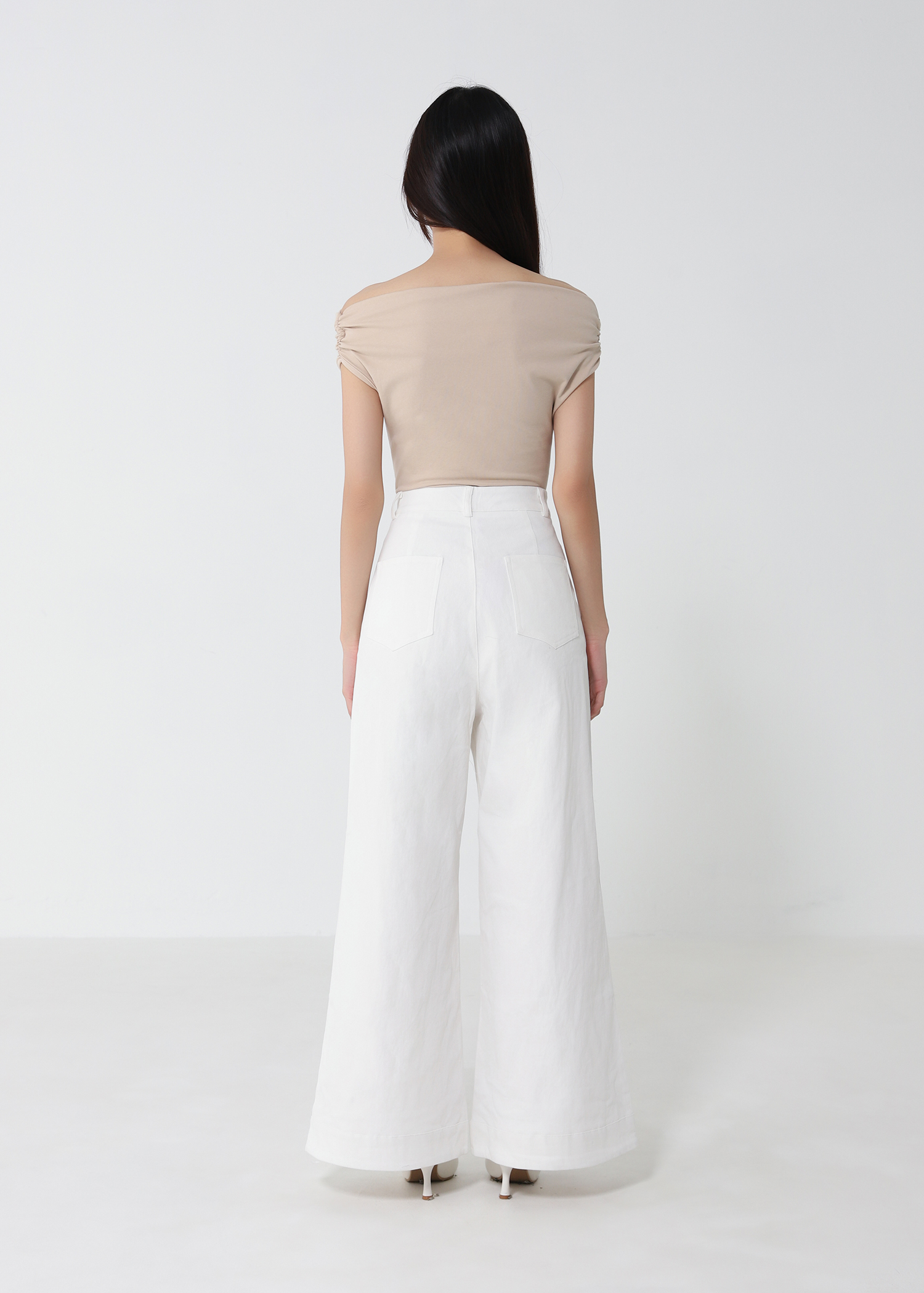 Denim Front Pocket Long Pants 52793
