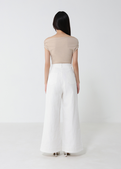 Denim Front Pocket Long Pants 52793