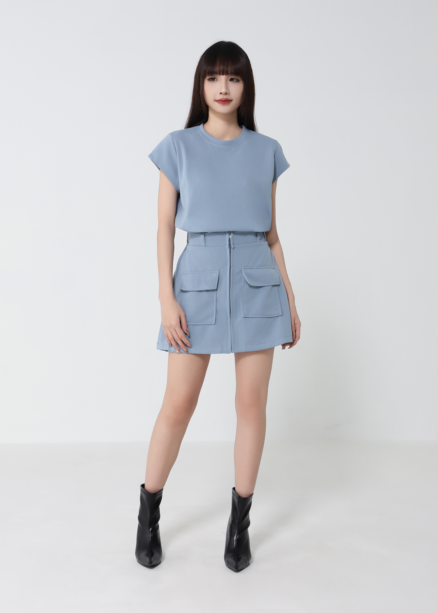 Fake Two Piece Dress 52615