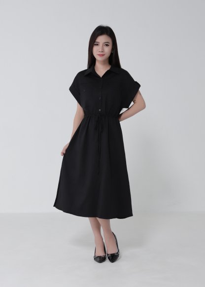 Waist Drawstring Dress 52738
