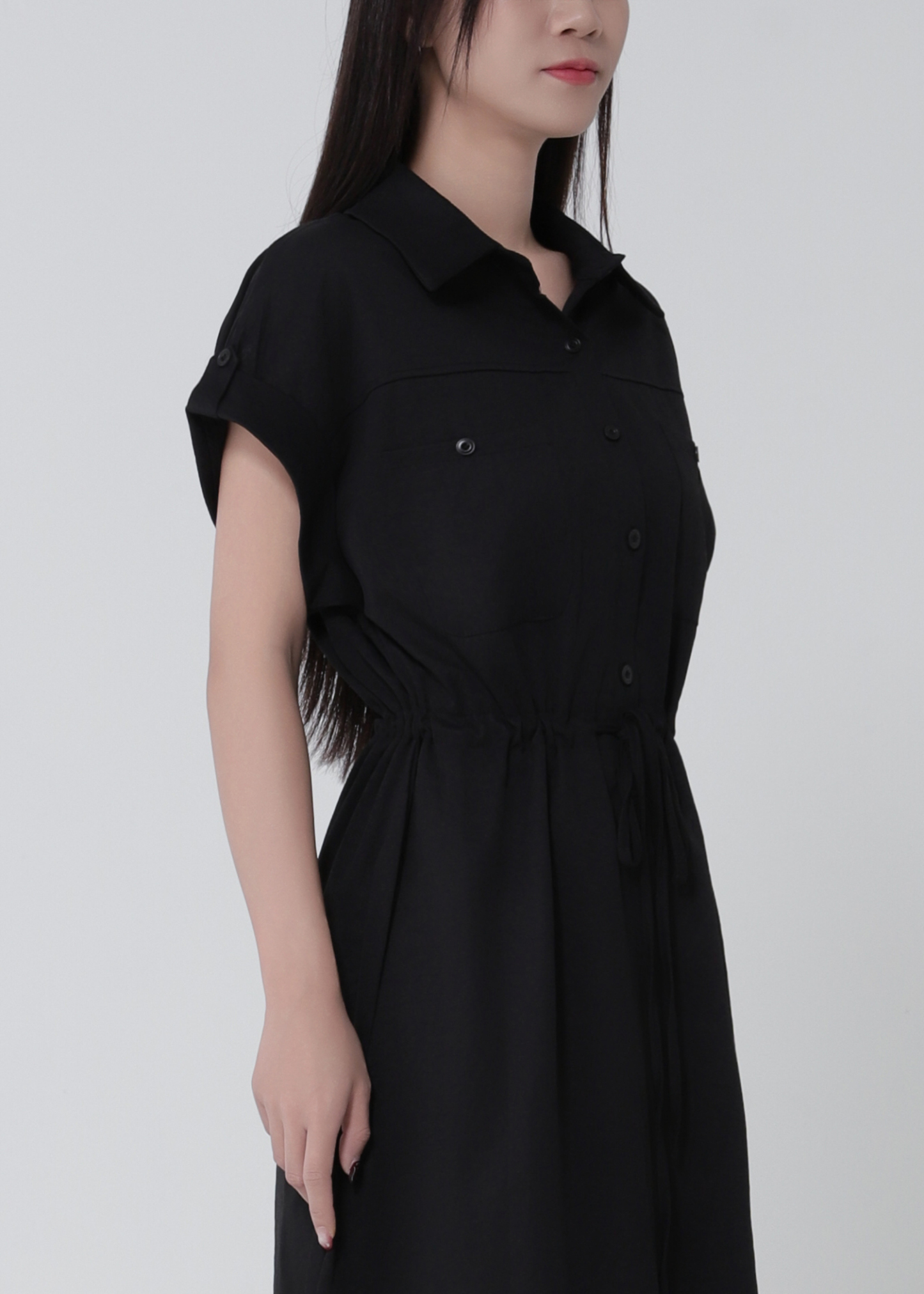 Waist Drawstring Dress 52738