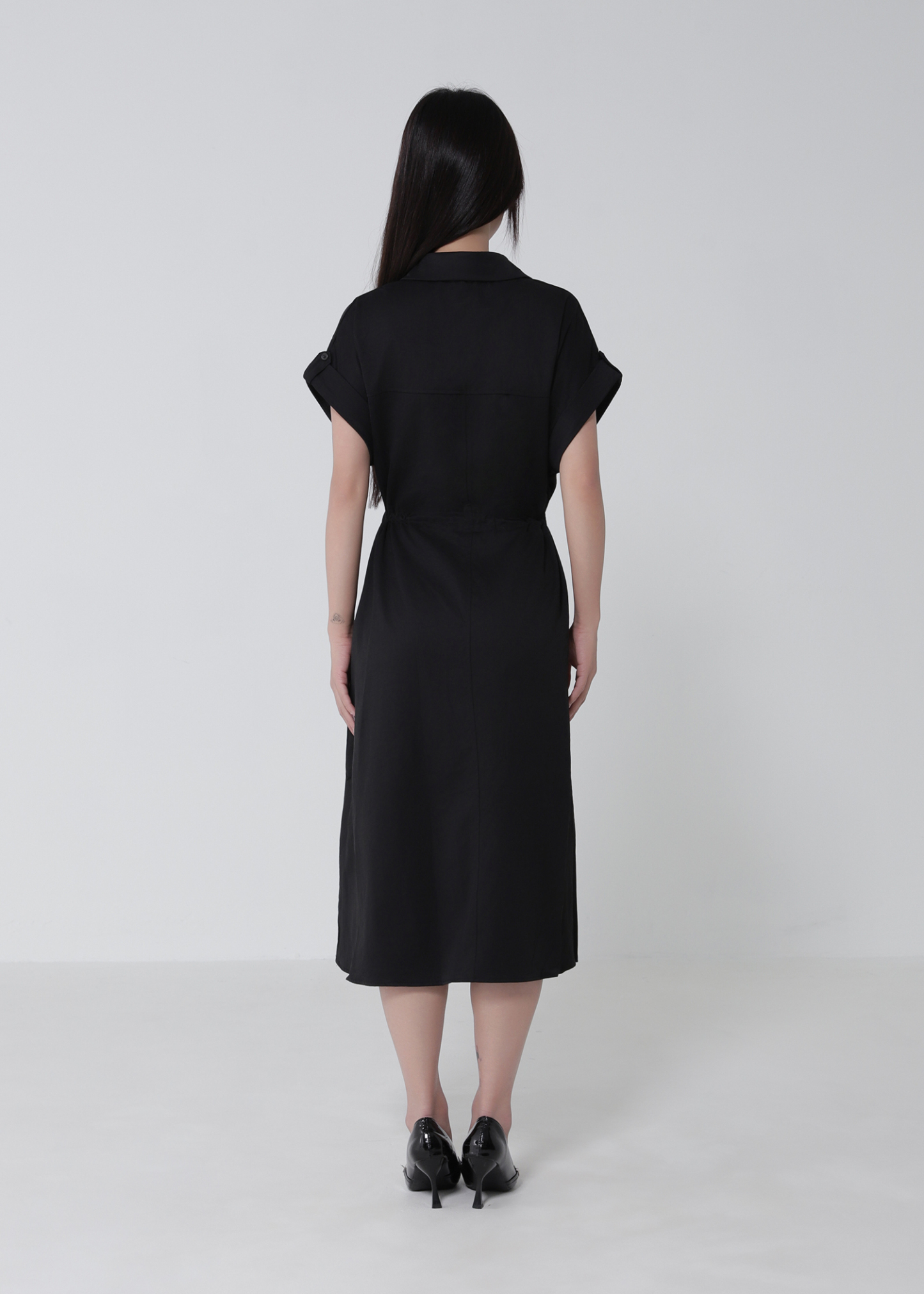 Waist Drawstring Dress 52738