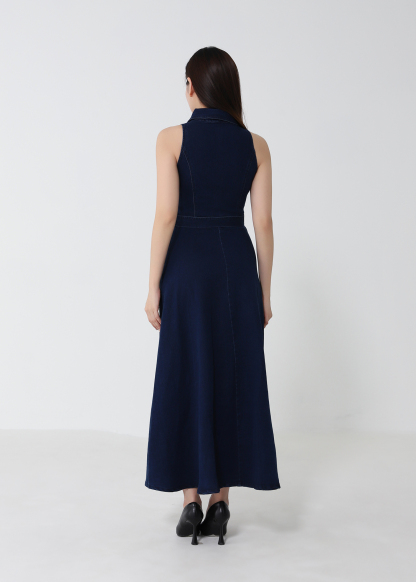 Sleeveless Denim Dress 52795