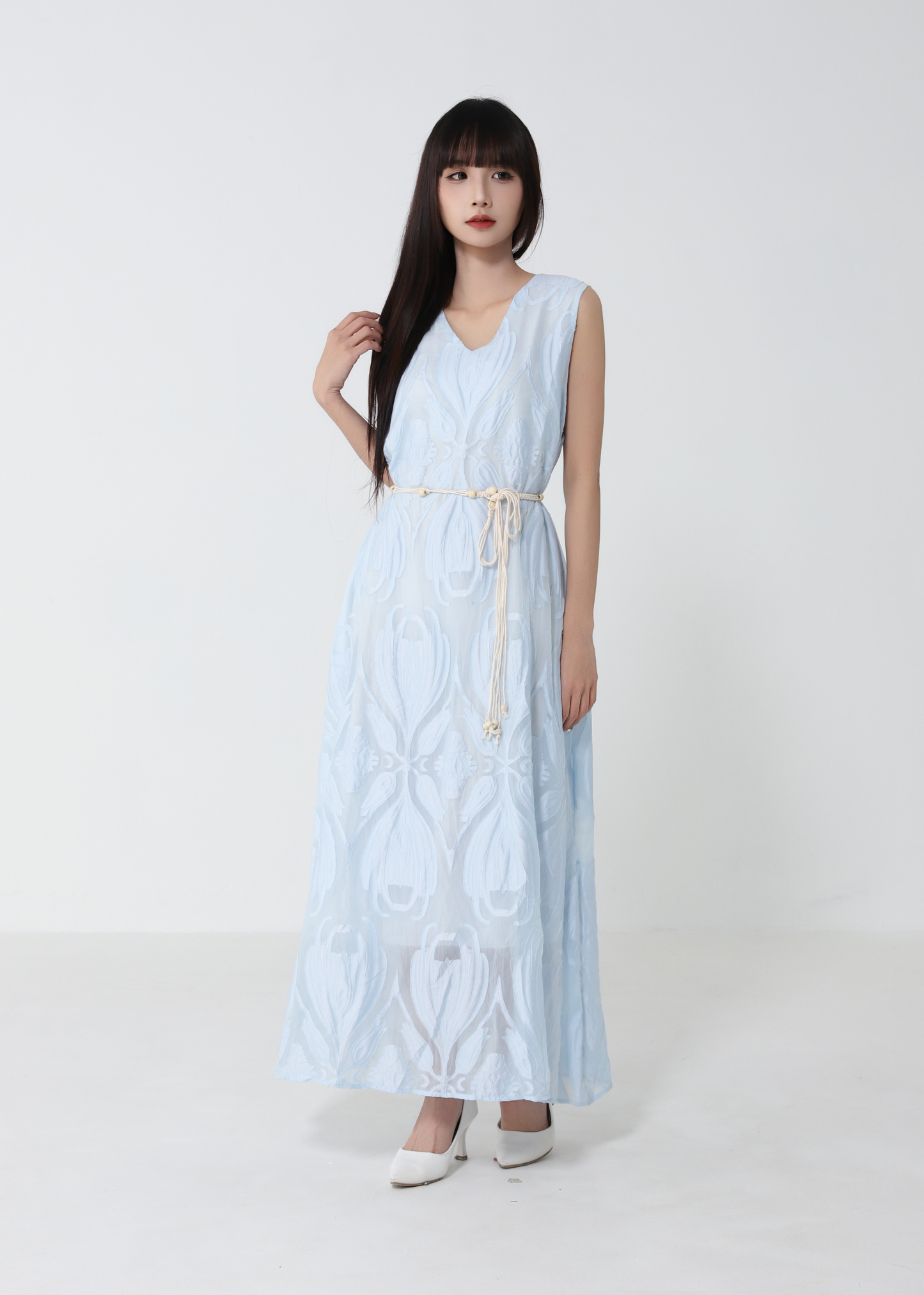 Elegant Wear Sleeveless Dress 52807